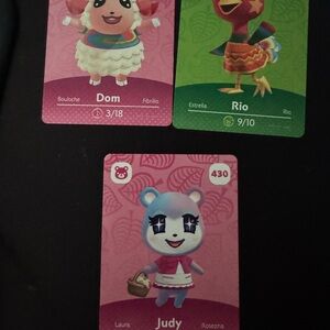 Animal Crossing Amiibo Cards Set
